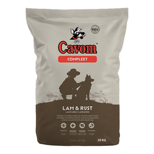 Cavom Compleet Lam/rijst hondenvoer droogvoer 20 kg