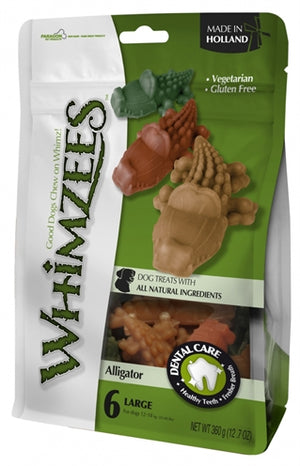Whimzees Krokodil hondensnacks hard Medium 9 cm