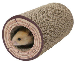 Rosewood Shred-a-log Gevlochten Tunnel knaagdierspeelgoed 19x7,5 cm