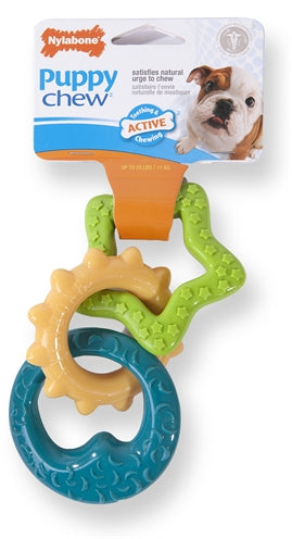 Nylabone Puppy Chew Bijtringen hondenspeelgoed Tot 11 kg