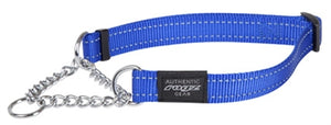 Rogz For Dogs Fanbelt Halfslip Halsband Blauw hondenhalsband hondenriem nylon 20 MMX34-56 cm