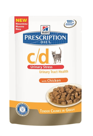 Hill'S Prescription Diet Hill's Feline c/d Urinary Stress Kip kattenvoer natvoer 12x85 gr