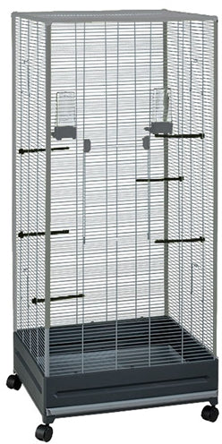 Voltrega Voliere 420 Grijs / Grijs vogelkooi 65x54x150 cm
