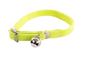 Martin Halsband Kat Elastisch Nylon Groen halsbanden lijnen 30x1 cm