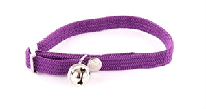 Martin Halsband Kat Elastisch Nylon Paars halsbanden lijnen 30x1 cm