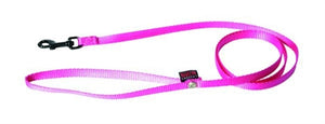 Martin Hondenriem Nylon Roze hondenhalsband 120x1 cm