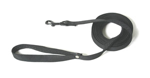Martin Lijn Nylon Plat Zwart hondenhalsband hondenriem 2 CMX3 Mtr