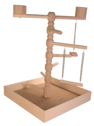 Trixie Speelplaats Hout Voor Agapornis en Parkiet vogelspeelgoed 41x41x55 cm