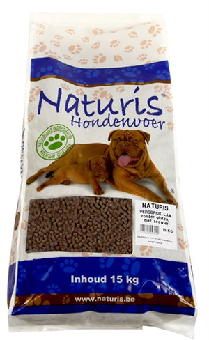 Naturis Brok Geperst Lam hondenvoer droogvoer 15 kg