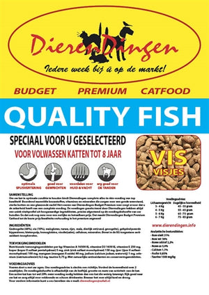 Budget Premium Catfood Quality Fish kattenvoer droogvoer 15 kg