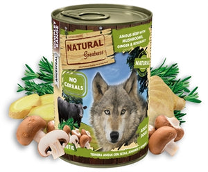 Natural Greatness Angus Beef / Mushrooms / Ginger / Rosemary hondenvoer natvoer 400 gr