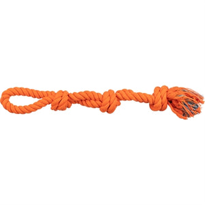 Trixie Werp Flostouw 3-KNOOP Oranje hondenspeelgoed 60 cm