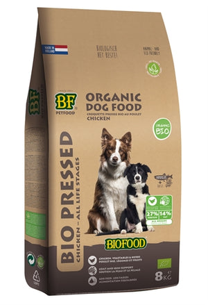 bf Petfood Organic Bio Chicken hondenvoer droogvoer 8 kg