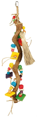 Trixie Natuurspeelgoed Schorshout / Riet / Zeegras / Hout vogelspeelgoed 56 cm