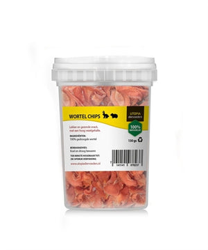 Utopia Wortelchips snacks gedroogd 130 gr