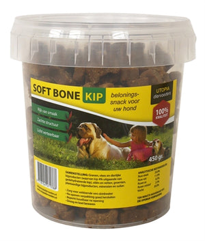 Utopia Diertotaal Soft Bones Kip hondensnacks zacht 450 gr