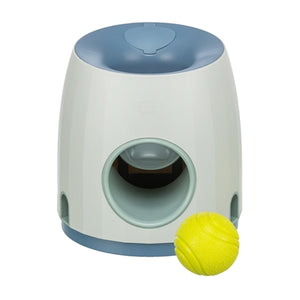 Trixie Dog Activity Strategiespel Ball&treat Lichtgrijs / Blauw hondenspeelgoed 17x17x18 cm