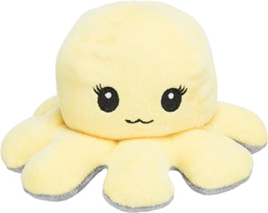 Trixie Octopus Omkeerbaar Pluche Grijs / Geel hondenspeelgoed 19 cm