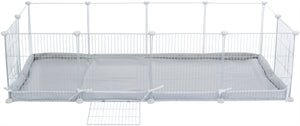 Trixie Vloer Voor Indoorren 62460 Grijs / Wit knaagdierkooi konijnenhok 140x70 cm