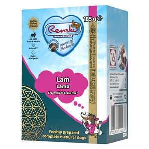 Renske Vers Bereide Maaltijd Lam Graanvrij hondenvoer natvoer 24x185 gr
