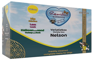 Renske Vers Vlees Variatiebox Nelson Kip / Lam / Kalkoen en Eend hondenvoer natvoer 24x395 gr