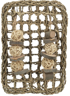 Trixie Knaagdier Mat Met Speeltjes Zeegras knaagdierspeelgoed 18x30 cm