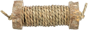 Trixie Speelrol Voor Knaagdieren Met Zeegras Van Hout knaagdierspeelgoed 5x18 cm