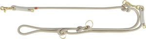 Trixie Soft Rope Hondenriem Verstelbaar Grijs / Lichtgrijs hondenhalsband 200x1 cm
