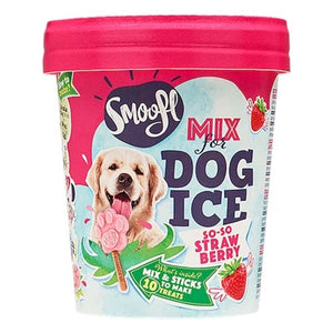 Smoofl Ijsmix Voor Honden Aardbei hondensnacks hard 160 gr