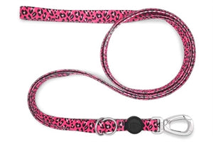 Morso Hondenriem Verstelbaar Gerecycled Bubble Leo Roze hondenhalsband nylon