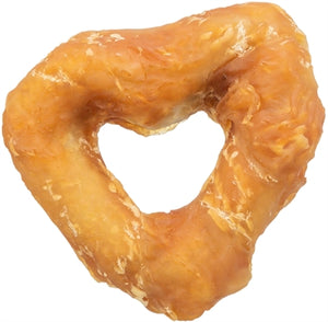 Trixie Denta Fun Heart Met Kippenborst hondensnacks kauwsnack 6 cm 20 gr 200 st