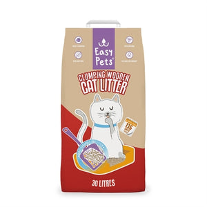 Easypets Kattenbakvulling Clumping Wood 30 ltr