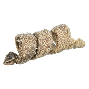 Trixie Denta Fun Curl Wokkel Met Kabeljauw hondensnacks kauwsnack 12 cm 25 gr 50 st
