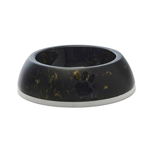 Savic Voerbak Delice 3 Marble Zwart / Goud hond 26x26x8 cm 1,2 ltr