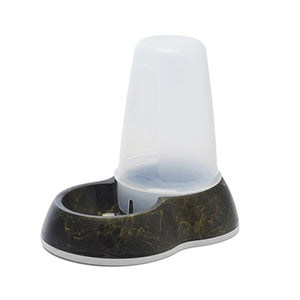 Savic Drinkbak Loop Marble Zwart / Goud voerbak hond