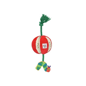 Eric Carle Pluche Rupsje Nooit Genoeg Appel Met Flostouw hondenspeelgoed 38 cm