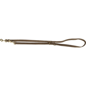 Trixie Hondenriem Pure Verstelbaar Leer Bruin hondenhalsband