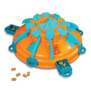 Nina Ottosson Tower of Treats Oranje / Blauw hondenspeelgoed 36x36x11 cm