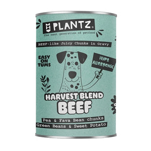Henart Plantz Vegan Vleesachtige Rund Stukken in Gravy hondenvoer natvoer 400 gr