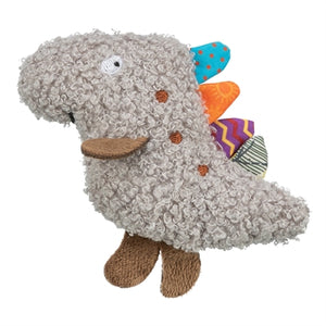 Trixie Dino Pluche Met Kattenkruid / Catnip Grijs kattenspeelgoed 12 cm