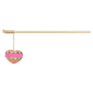 Trixie Kattenhengel Hart Hout / Pluche Met Kattenkruid / Catnip kattenspeelgoed 40 cm