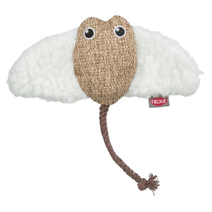 Trixie Rog Stof / Pluche Met Kattenkruid / Catnip Wit / Beige kattenspeelgoed 15 cm