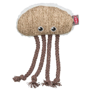 Trixie Kwal Stof / Pluche Met Kattenkruid / Catnip Beige / Wit kattenspeelgoed 14 cm