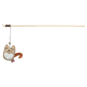 Trixie Kattenhengel Kat Hout / Pluche Met Kattenkruid / Catnip kattenspeelgoed 38 cm