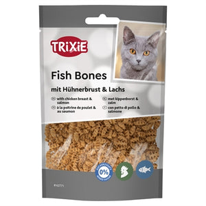 Trixie Fish Bones Met Kippenborst en Zalm snacks koek 50 gr