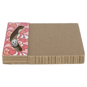 Trixie Krabplank Hartjes Met Ballen Rechthoekig Karton Rood krabpaal 38x30x5 cm