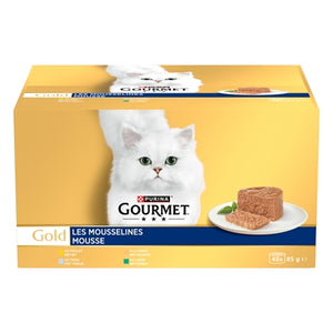 Gourmet Gold Mousse Multipack kattenvoer natvoer 48x85 gr