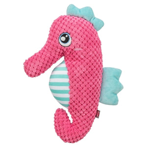 Trixie Zeepaard Stof Roze / Aqua hondenspeelgoed 28x15,5x7,5 cm