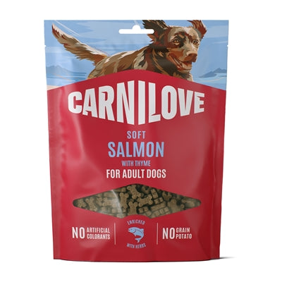 Carnilove Soft Snack Salmon / Thyme hondensnacks zacht 200 gr