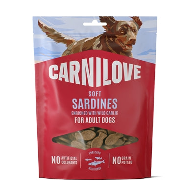 Carnilove Soft Snack Sardines / Wild Garlic hondensnacks zacht 200 gr